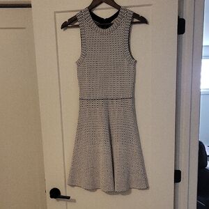 MICHAEL Michael Kors Black and White Patterned Mini Dress